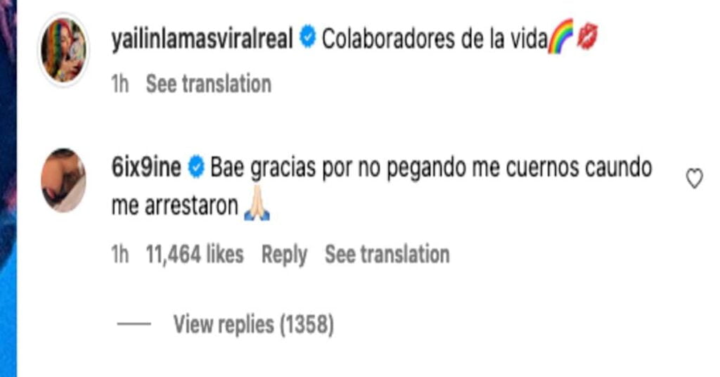 Yailin y Tekashi relacion