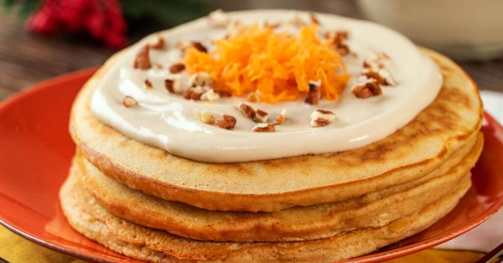 Panqueque con zanahoria y nueces