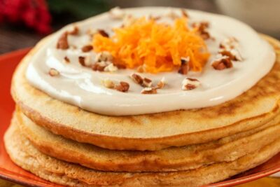 Panqueque con zanahoria y nueces