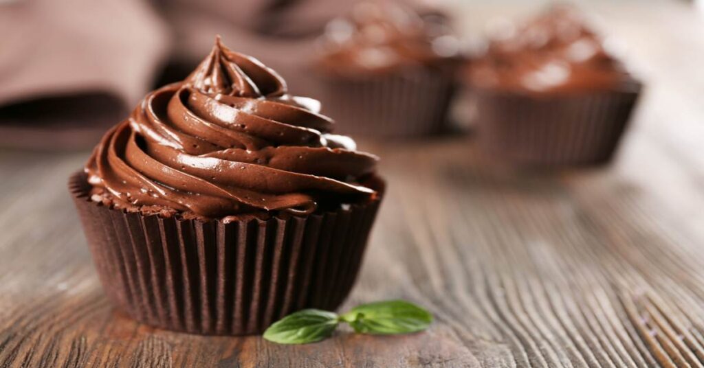 cupcakes de chocolate