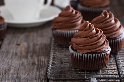 cupcakes de chocolate