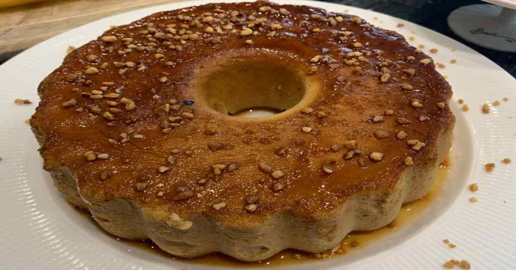 Flan de turrón thermomix