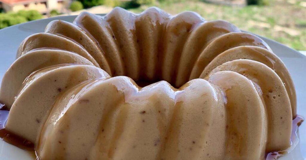 Flan de turrón thermomix