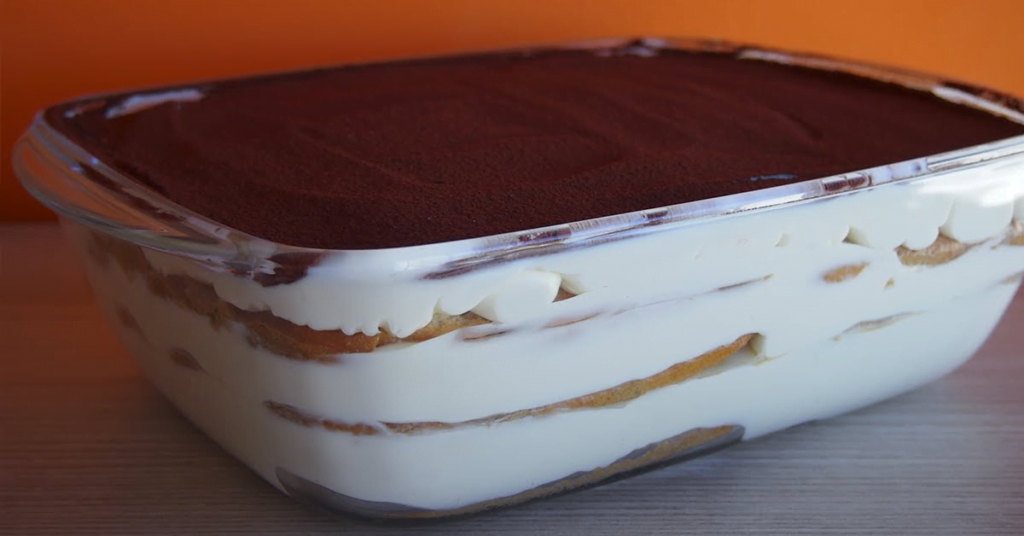 TIRAMISÚ sin huevo