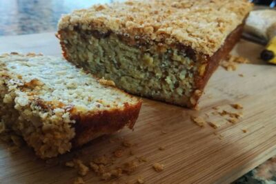 bizcocho de avena y plátano