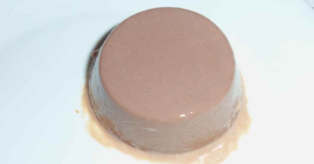 flan de caqui con vainilla