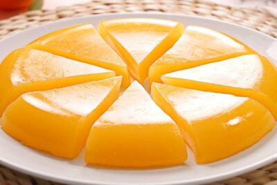 Flan de naranja sin horno