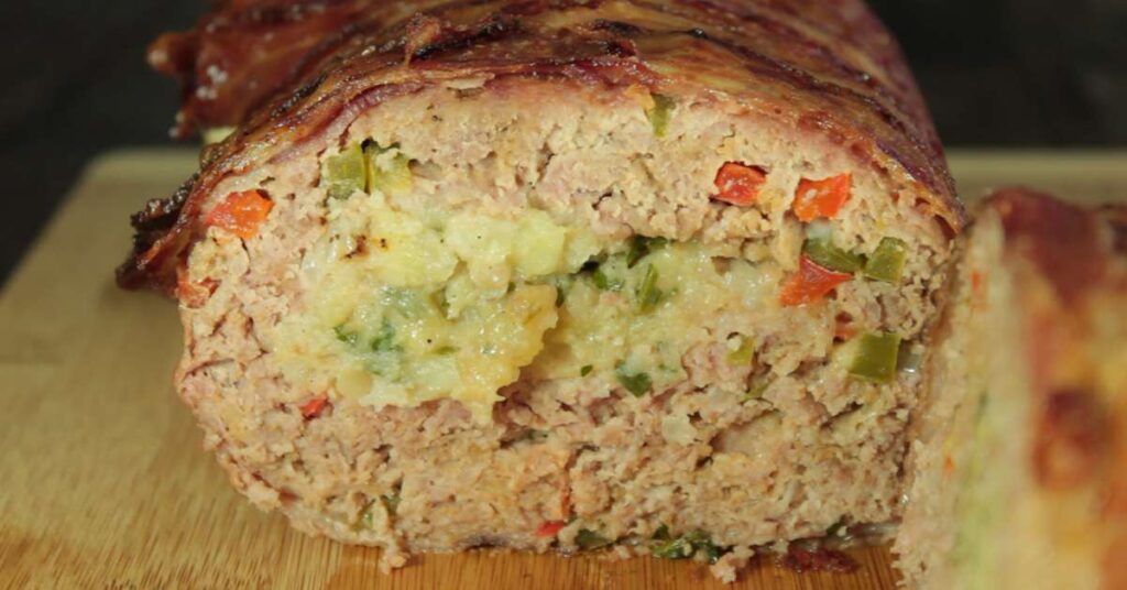 pastel de carne con tocino
