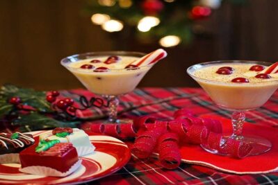 ponche de crema con flan