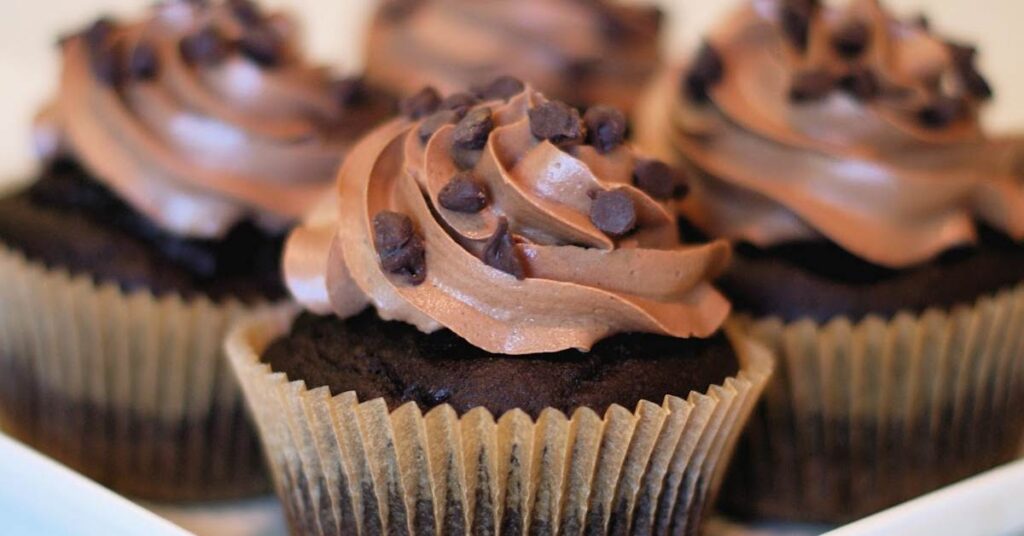 cupcakes de chocolate