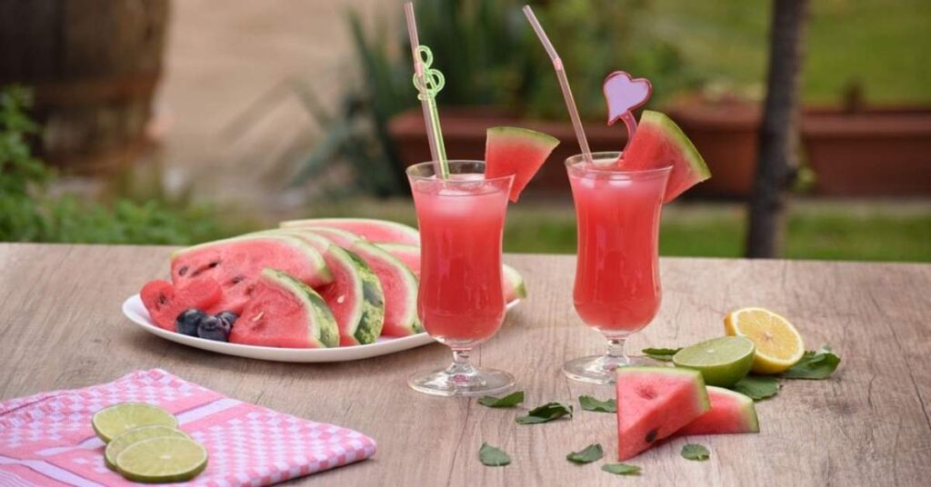 Batido de sandía y limón