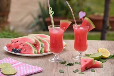 Batido de sandía y limón