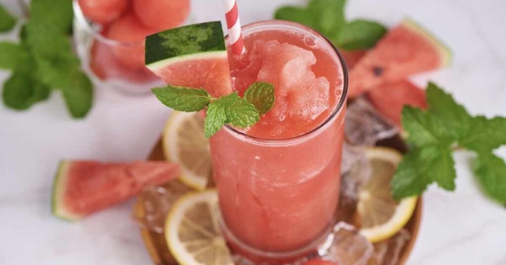 Batido de sandía y limón