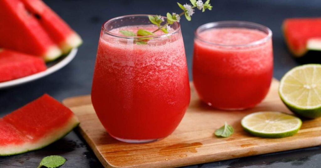 Preparación de Batido de sandía y limón