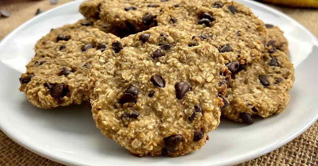 galletas de avena y plátano sin azúcar