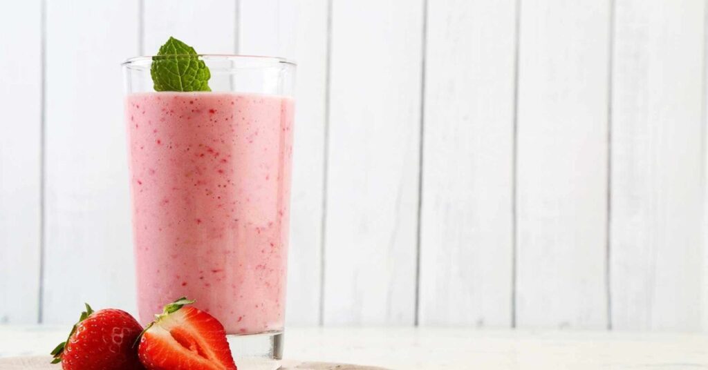 Batido de fresa y leche