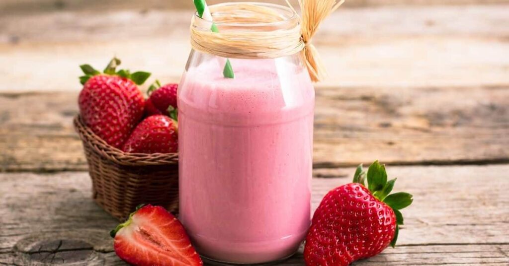 batido de frutas con leche