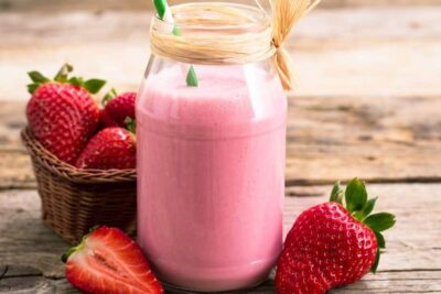 batido de frutas con leche