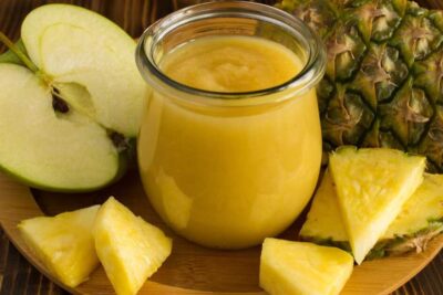 batido de manzana y piña