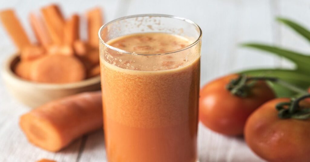 Preparación del batido de zanahoria y banano