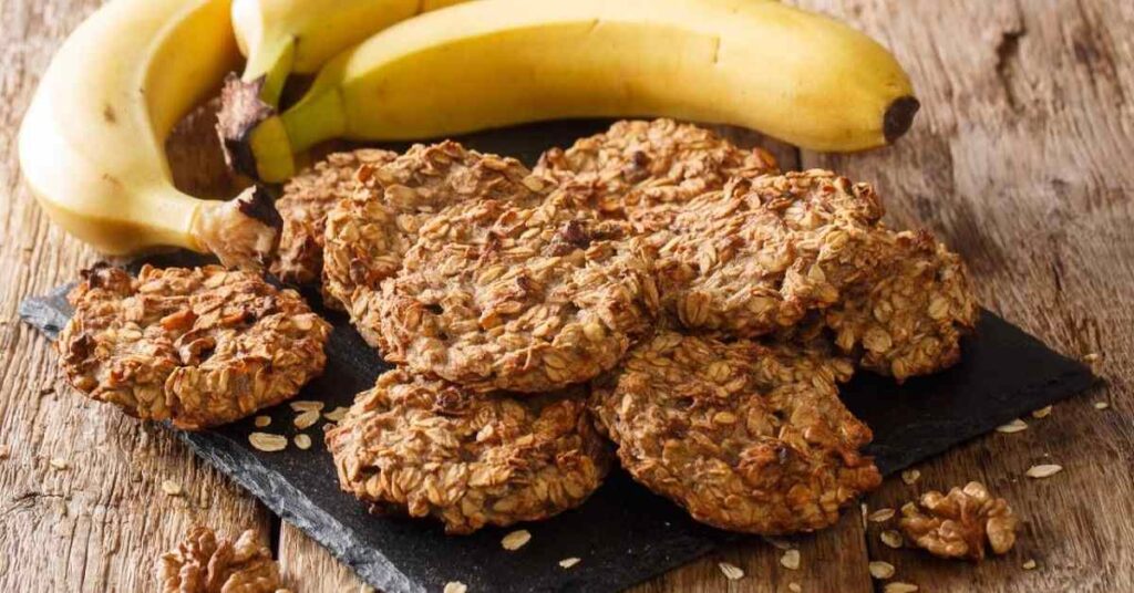 galletas de avena y plátano sin azúcar