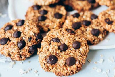 galletas de avena y plátano sin azúcar