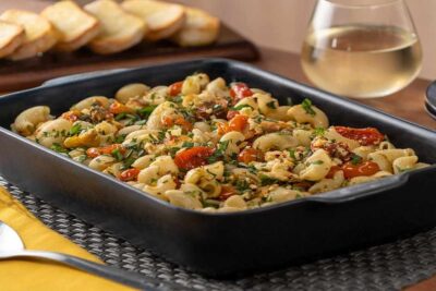 pasta con queso feta