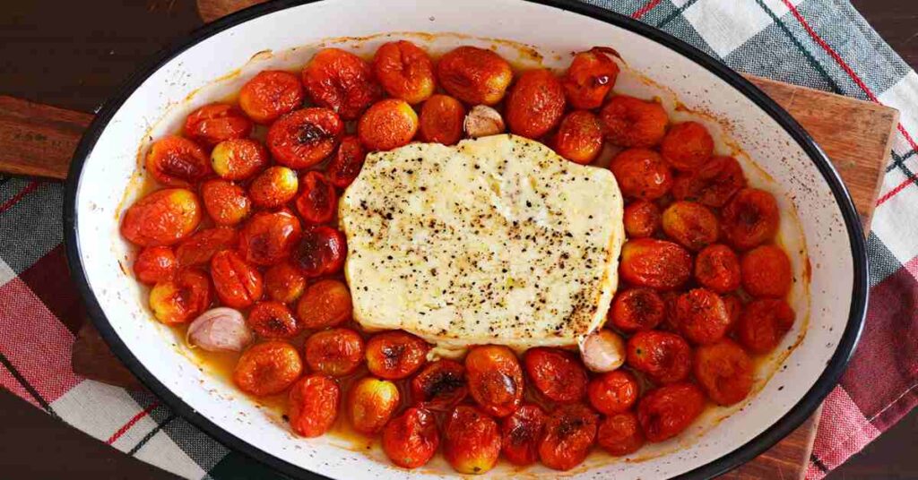 pasta con queso feta