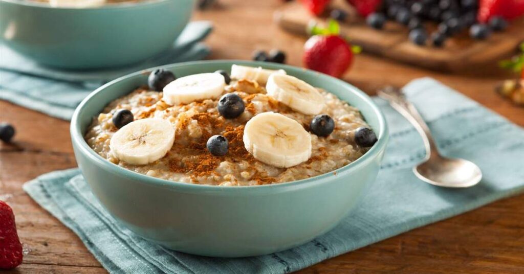Porridge de avena al horno