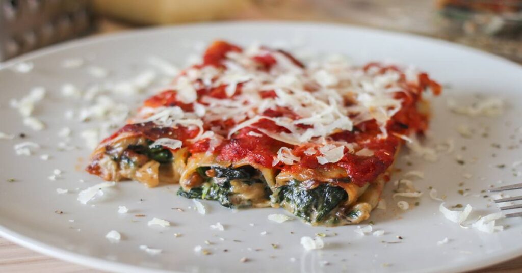 canelones de espinacas