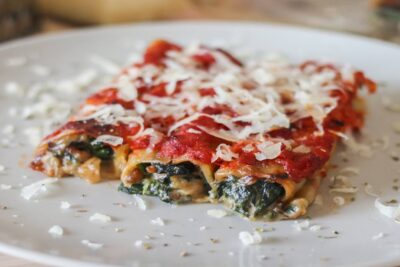 canelones de espinacas
