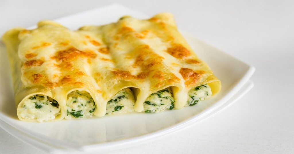 canelones de espinacas