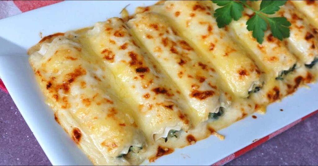 canelones de espinacas