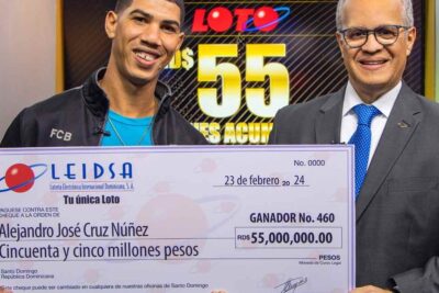 hombre ganó una lotería de 55 millones